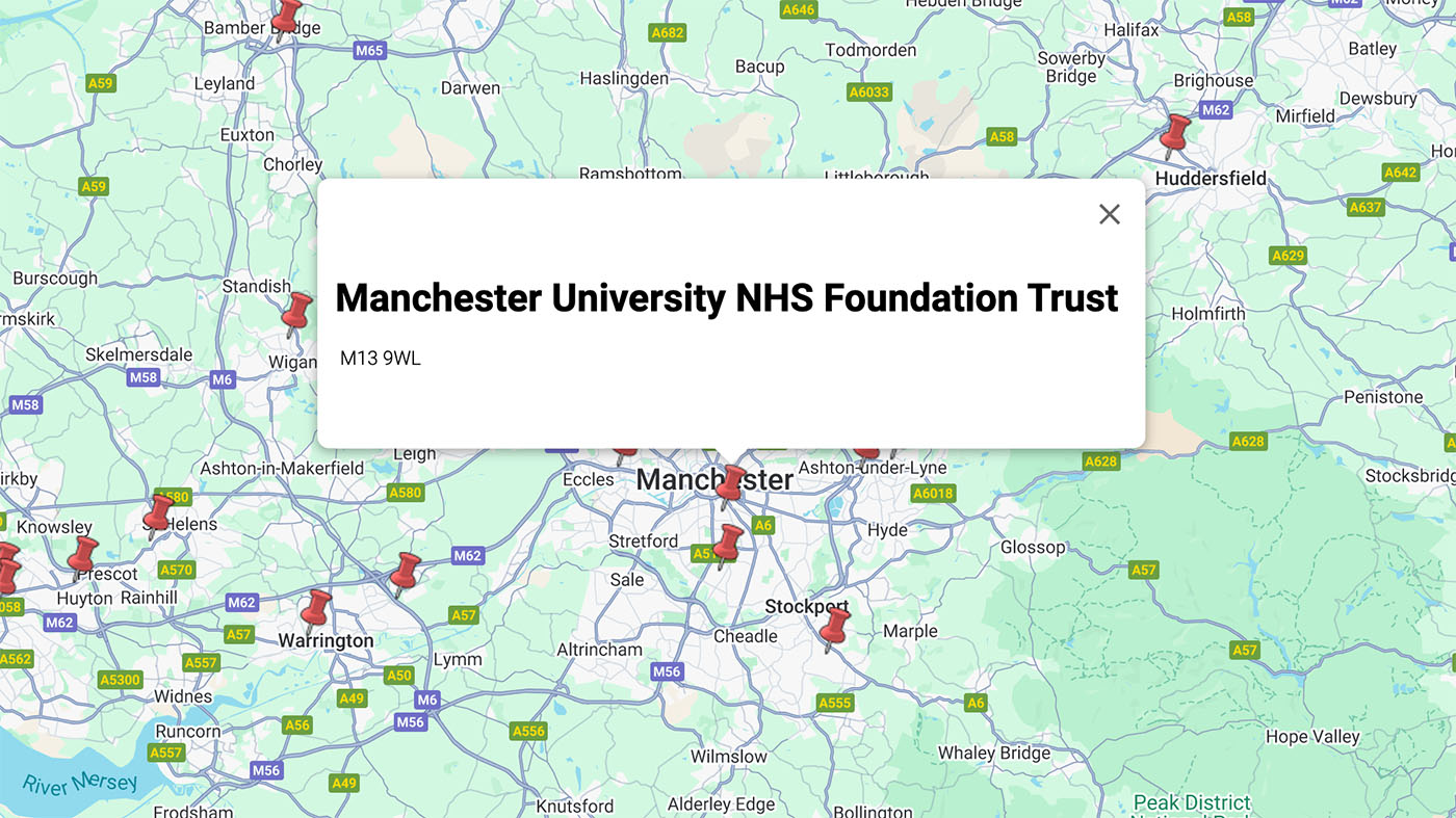 Nil points for Manchester Uni NHS Foundation Trust's referral data!